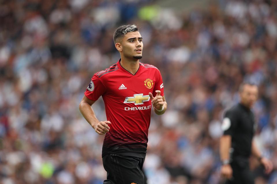  Andreas Pereira is closing in on a switch to Brazilian side Santos