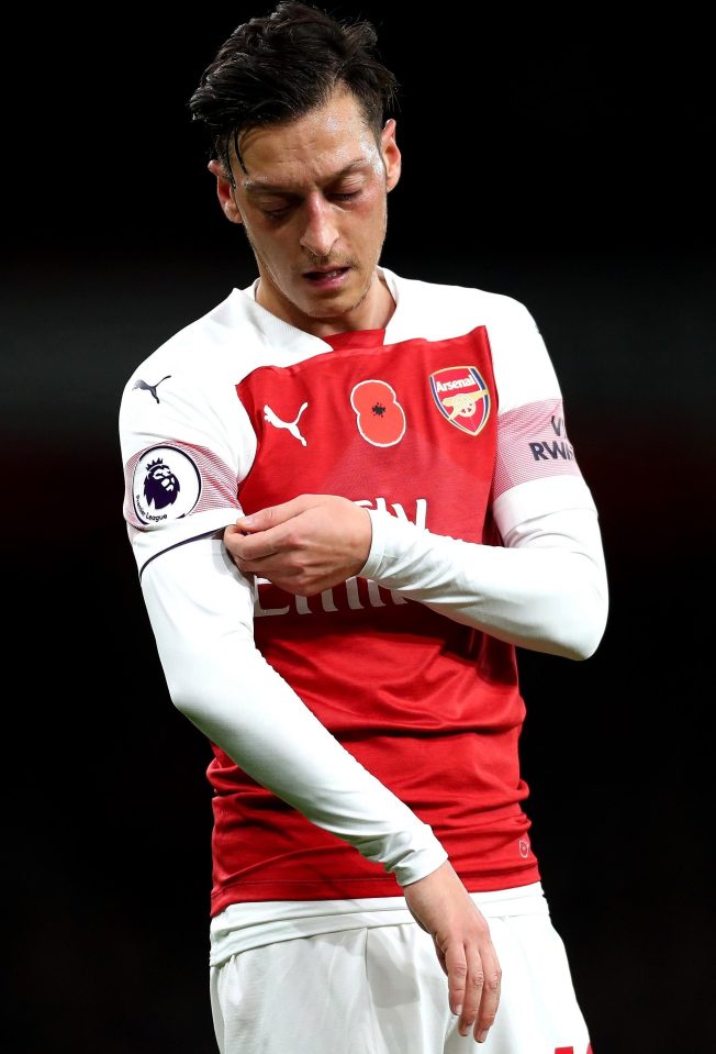  Ozil was once again missing for Arsenal