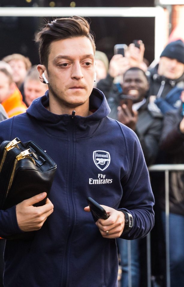  Mesut Ozil missed the North London derby after suffering from back spasms