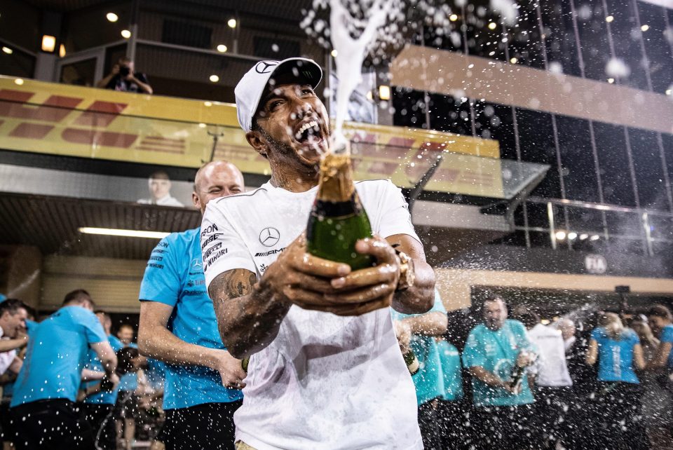  Lewis Hamilton moved into motorsport folklore as he clinched his fifth world title this year. The Brit joined Juan Manuel Fangio on five titles with only Michael Schumacher on seven ahead of him