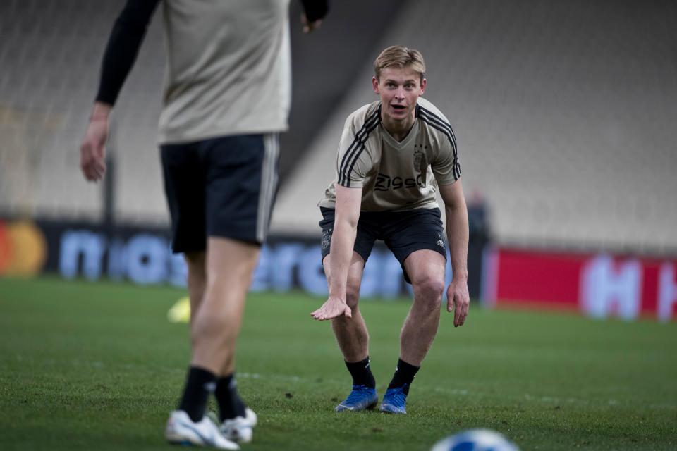  De Jong has been picking up crucial experience in the Champions League with Ajax