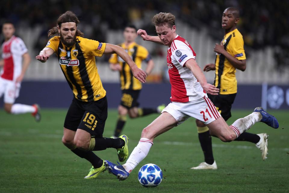  De Jong is destined to leave Ajax in the near future