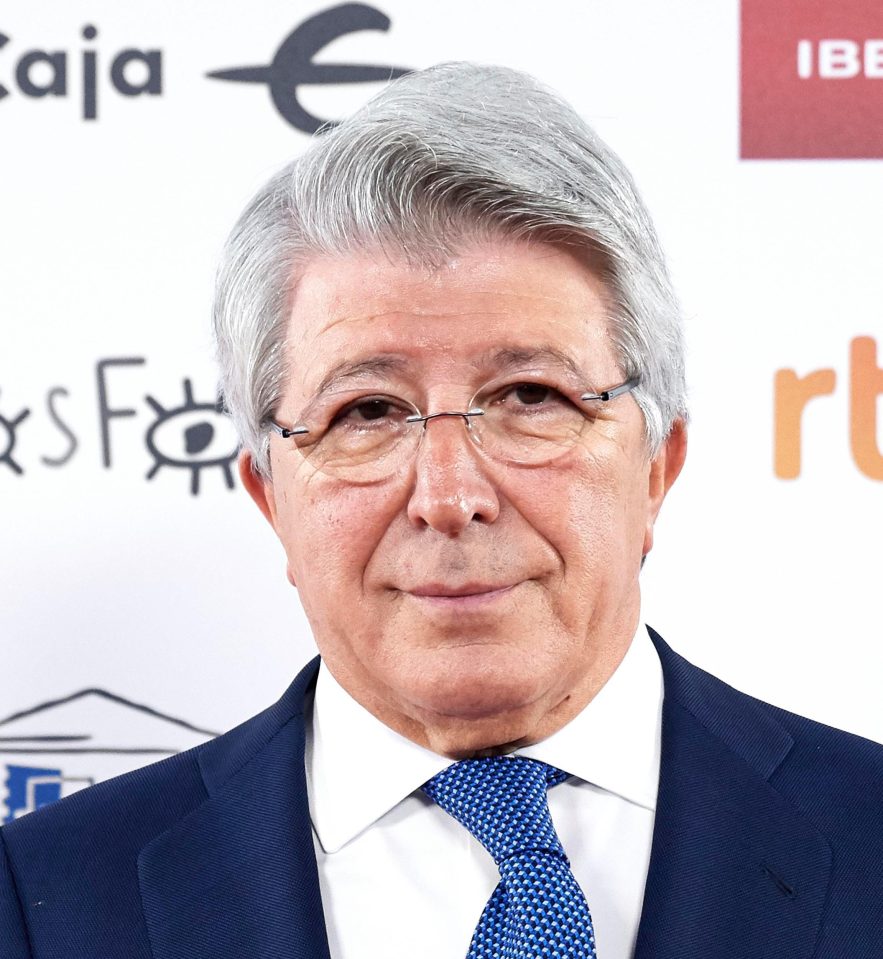  Atletico president Enrique Cerezo has been accused of sexism