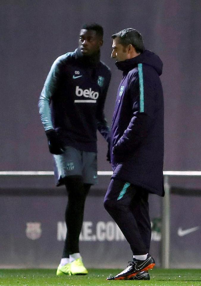  Dembele's punctuality is said to frustrate Barca coach Ernesto Valverde