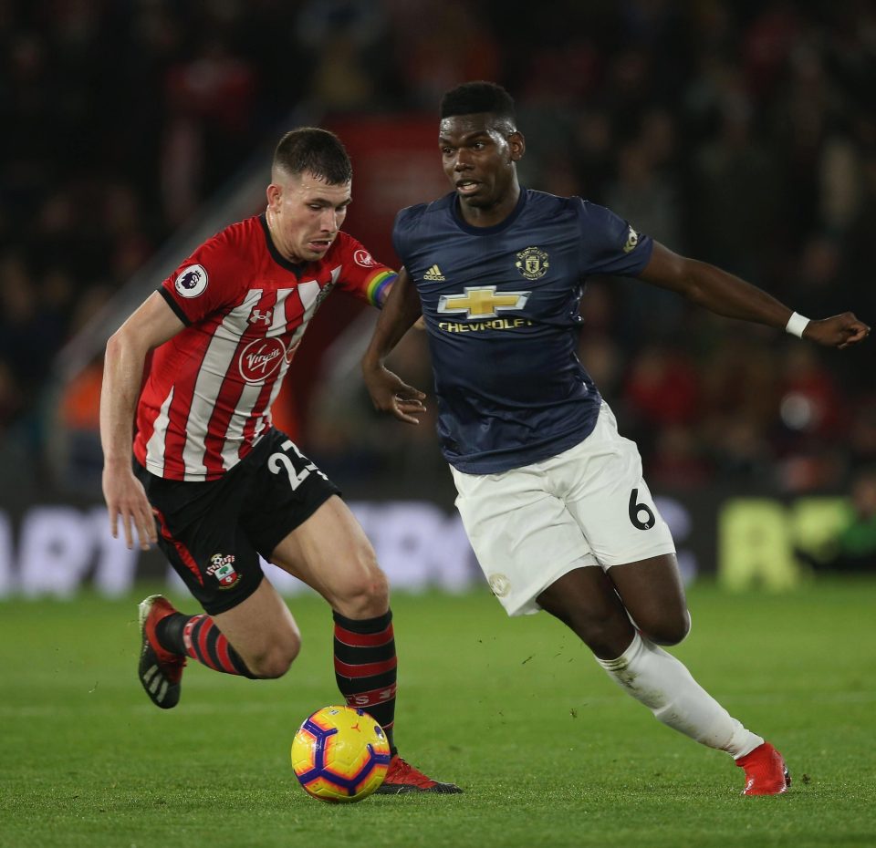  Paul Pogba failed to live up to expectations against the Saints