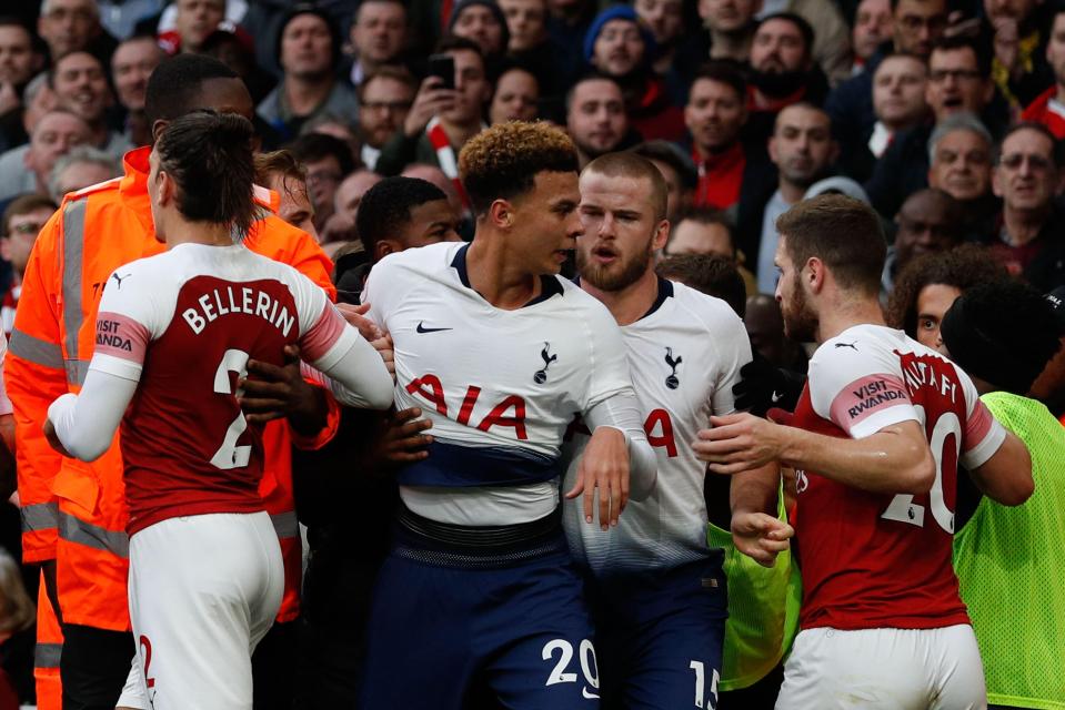  Spurs have ended up being fined more than their fierce rivals for the flashpoint