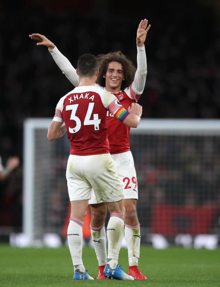  Matteo Guendouzi could replace Granit Xhaka in the starting XI at the Theatre of Dreams