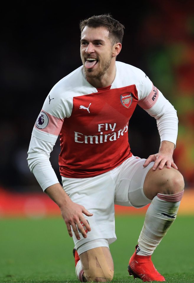  Welsh international Aaron Ramsey will be desperate to start against United