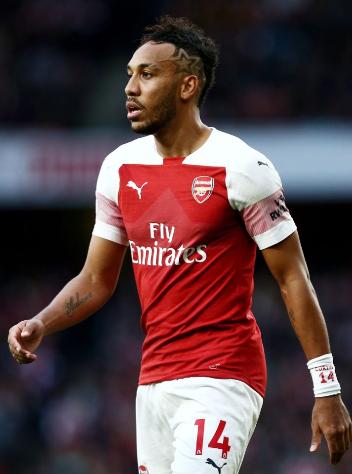  Arsenal ace Pierre-Emerick Aubameyang will be looking to lead the line against Manchester United