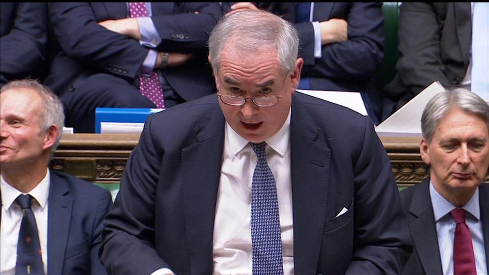  Attorney General Geoffrey Cox told the Commons earlier in the day that the UK would never be able to abandon the EU without its consent