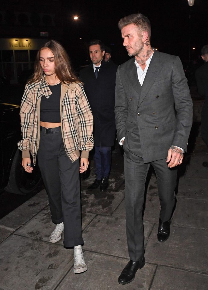  He was seen leaving Notting Hill members club Laylow with Brooklyns rumoured girlfriend Hana Cross