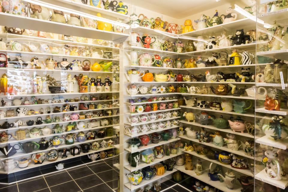  The attraction boasts more than more than 7,000 teapots