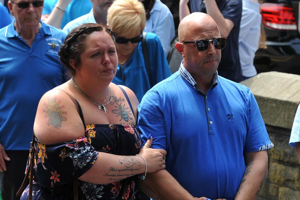  Charlotte's parents attending a memorial event for the victims of the Manchester terror attack