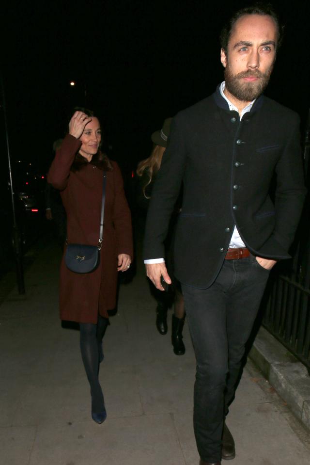  New mum Pippa arrived with her brother James Middleton