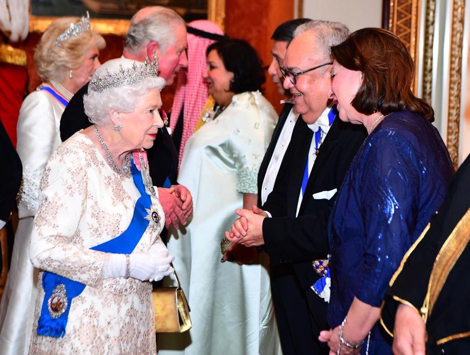  The 92-year-old monarch met with foreign ambassadors based in the UK