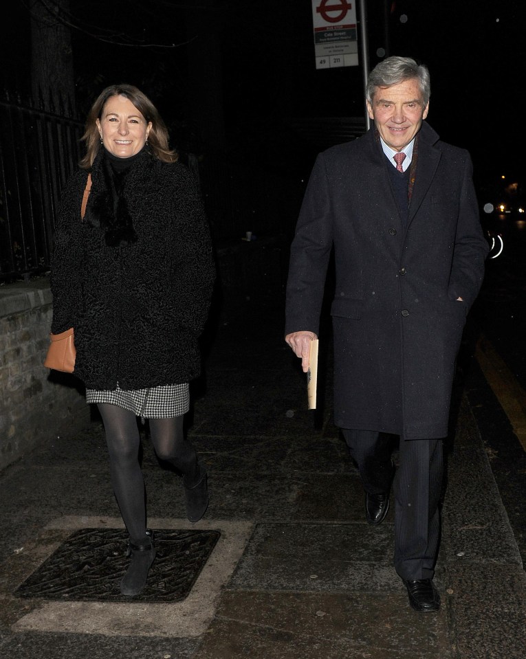 Kate's parents Carole and Michael Middleton attended the event at St Luke's church