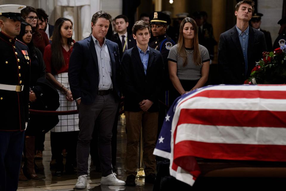  Billy Bush kept things casual as he visited the remains of the former President George H.W. Bush