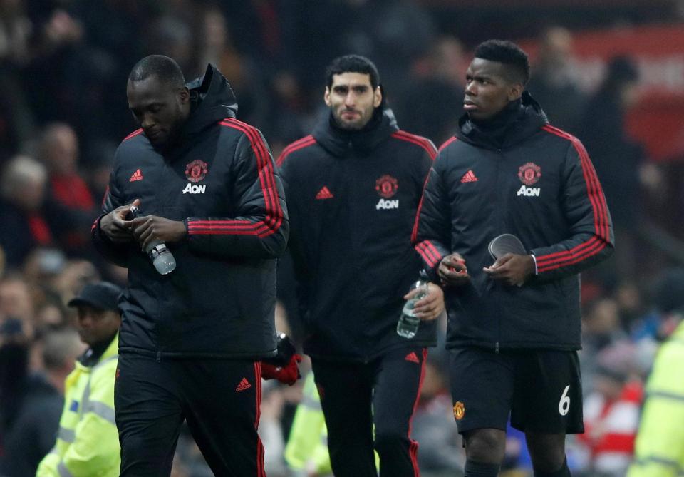  Paul Pogba (right) is also frustrated having been dropped by Mourinho