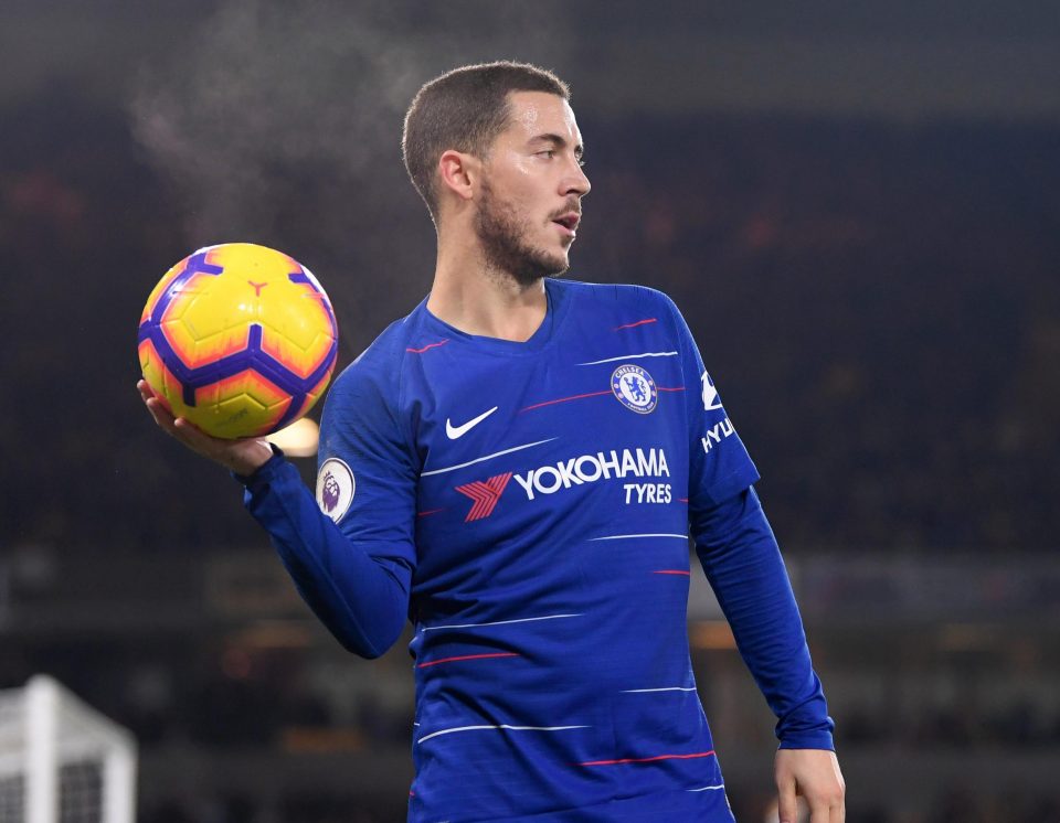  Eden Hazard was far from his best on a cold night