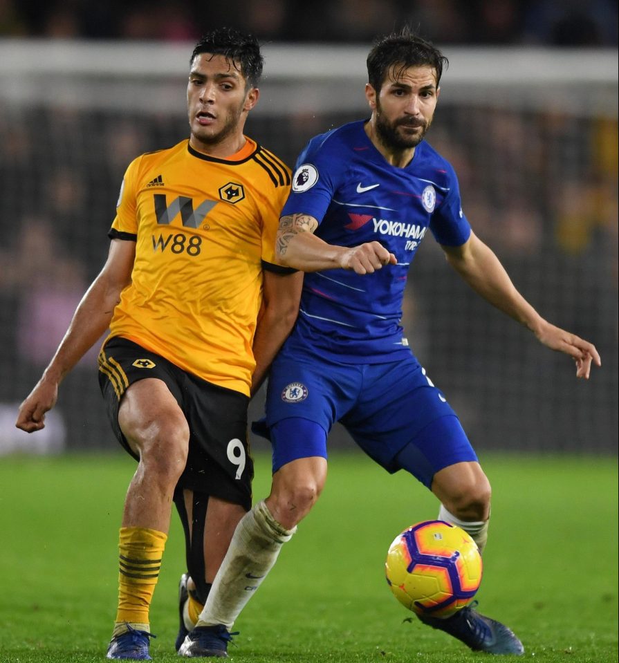  Cesc Fabregas featured in last week's defeat at Wolves