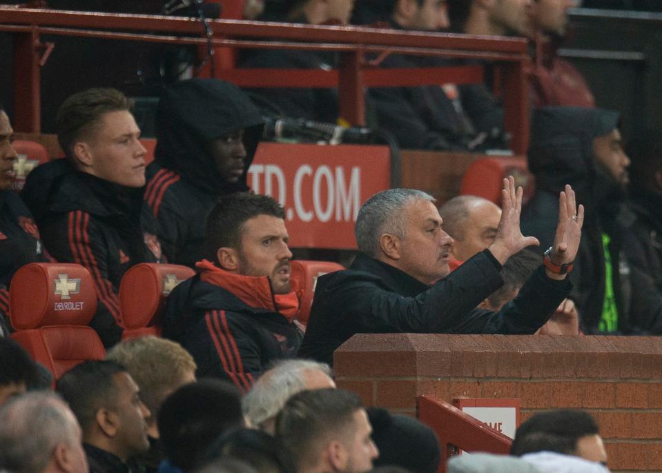  Romelu Lukaku (top, right) is the latest Manchester United star to be frustrated with Jose Mourinho