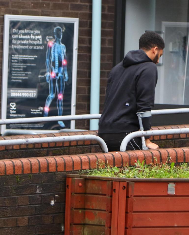  Joe Gomez hobbled into hospital today where it was confirmed he broke his leg