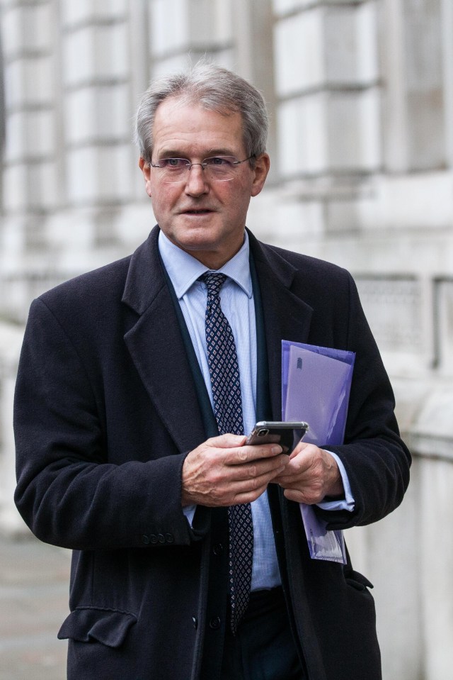 Owen Paterson sent a letter of no confidence in the former PM, Theresa May