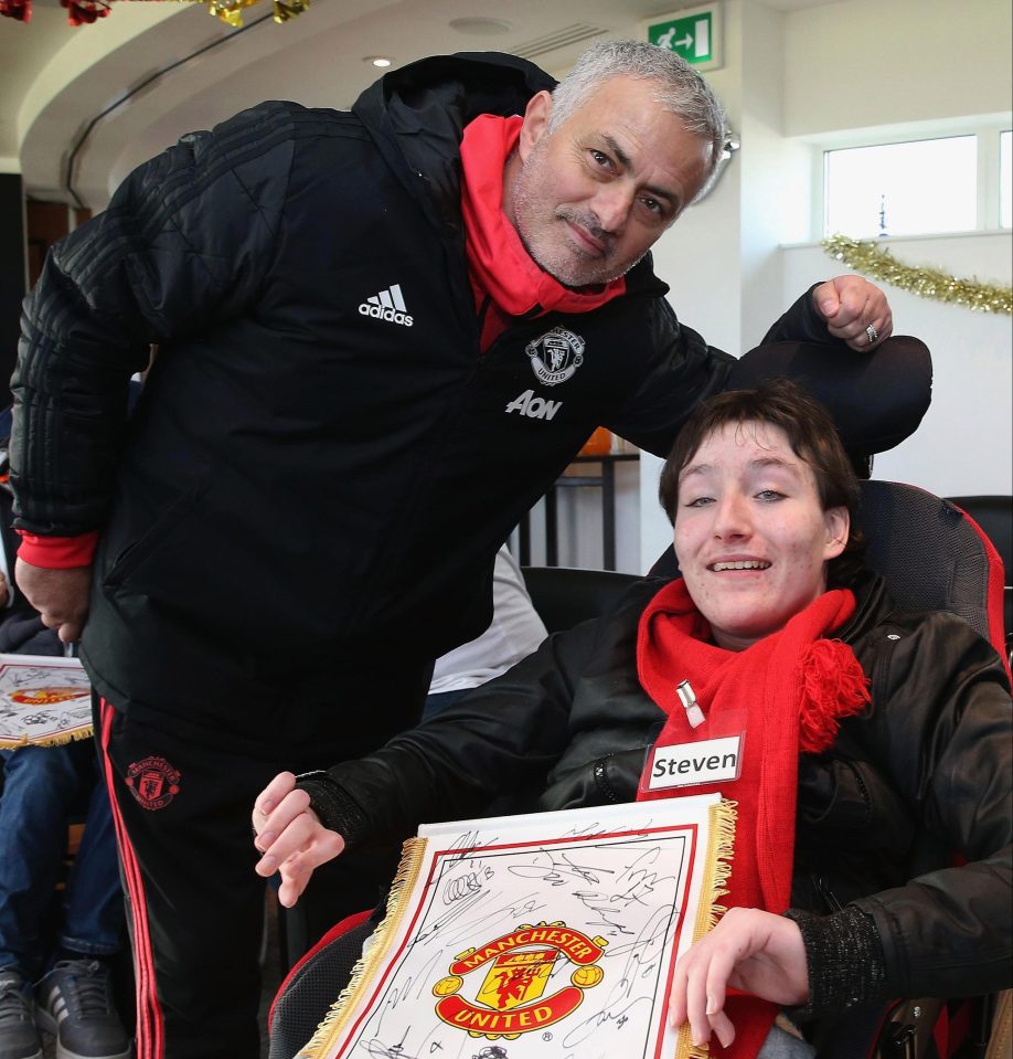  Mourinho, pictured earlier at the Man Utd Foundation Dream Day, has said he is 'fully committed' to the club long-term