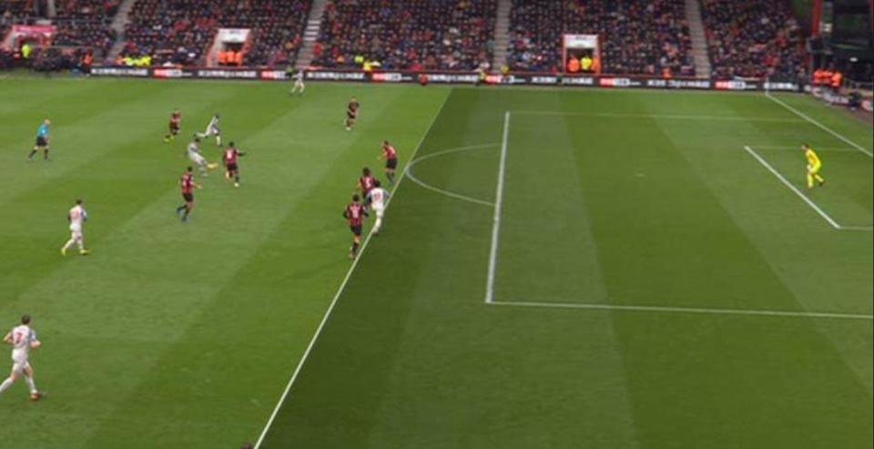  Liverpool star Mo Salah was clearly offside for the first goal