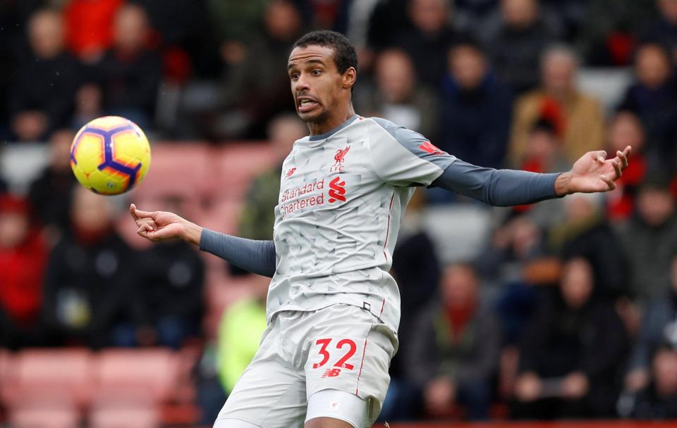  Joel Matip had been rediscovering some form after losing his spot to Joe Gomez