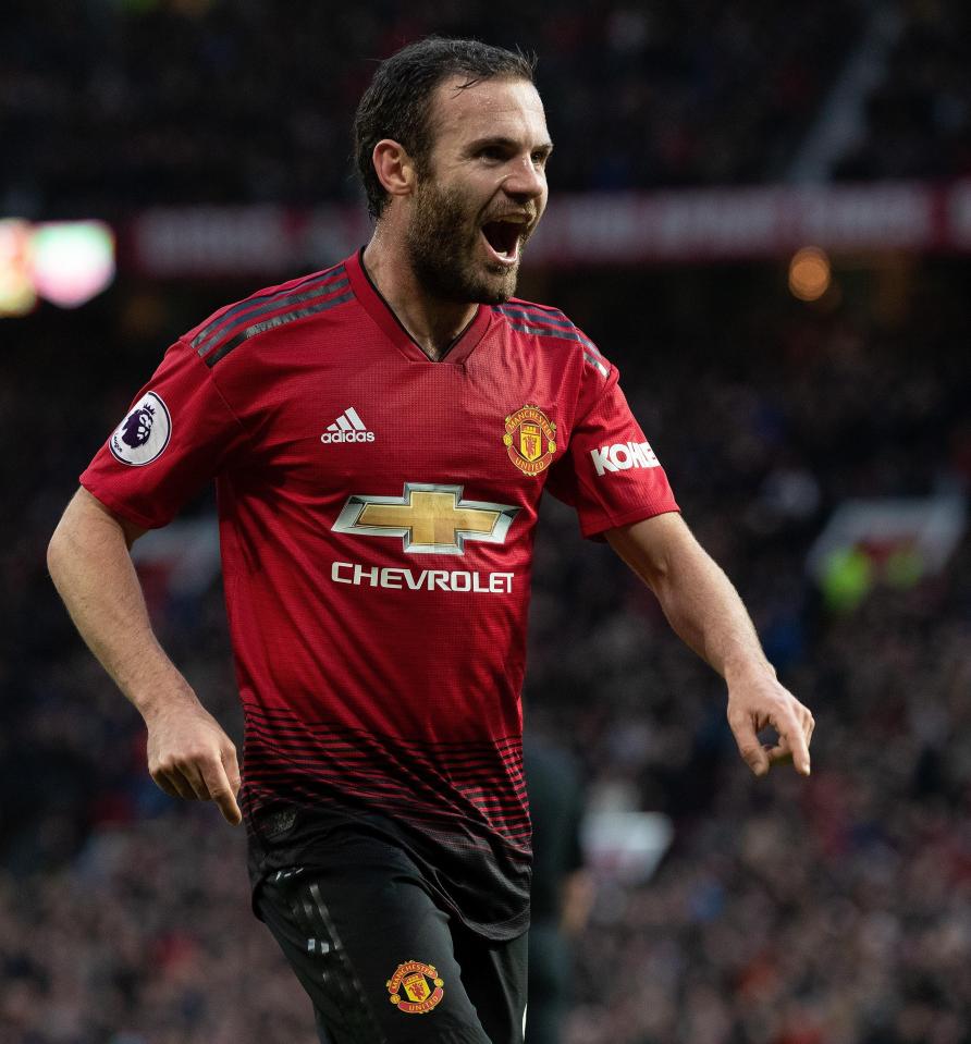  Mata has scored twice in the league this season