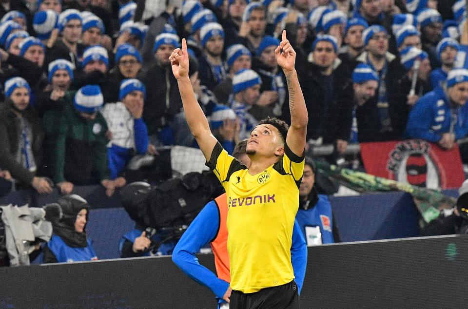  Jadon Sancho scored the winner in the historic Ruhr derby