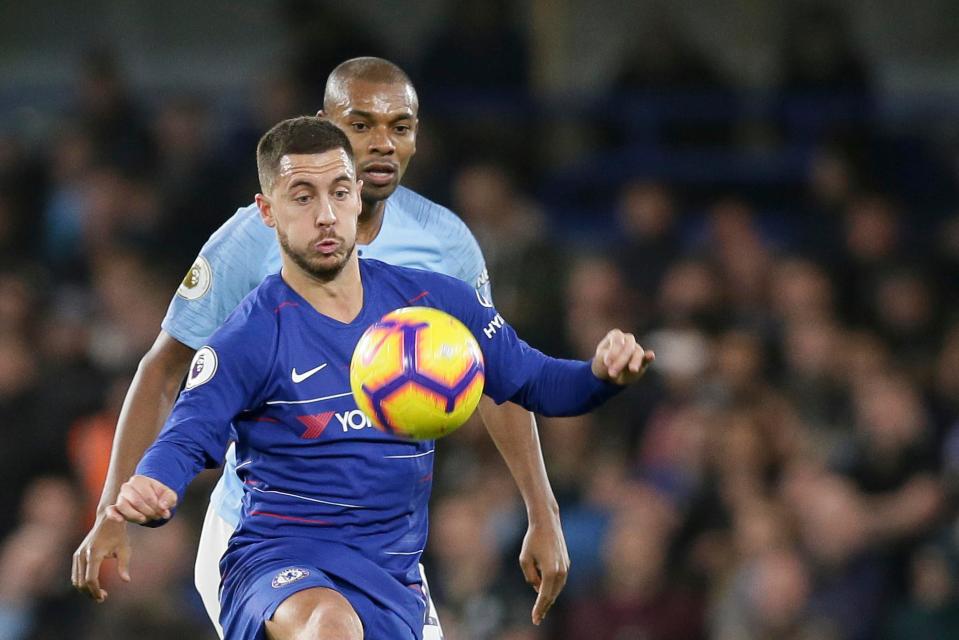  Hazard had only 39 touches in the game and cut an isolated figure up top