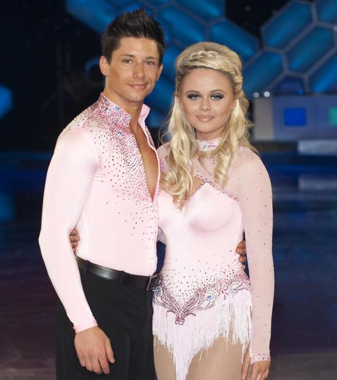  Fred Palascak and Emily Atack on Dancing on Ice