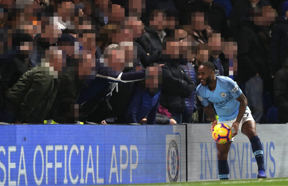  The incident took place in front of the Matthew Harding Stand in the first half last night