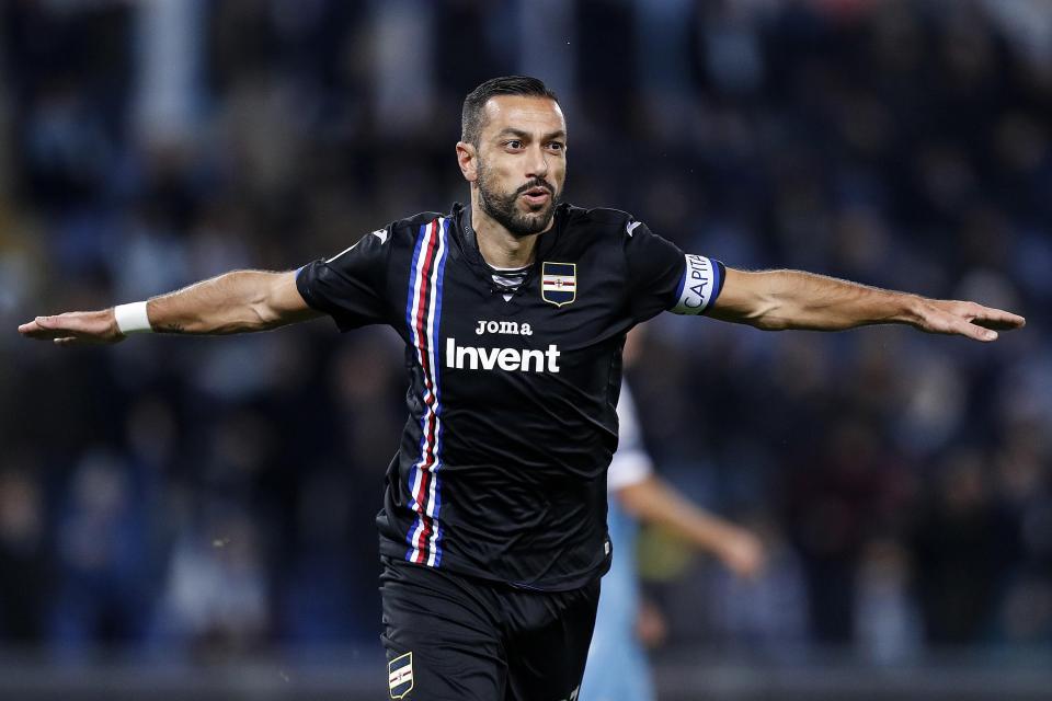  Sampdoria's out-of-contract Fabio Quagliarella is the most realistic option