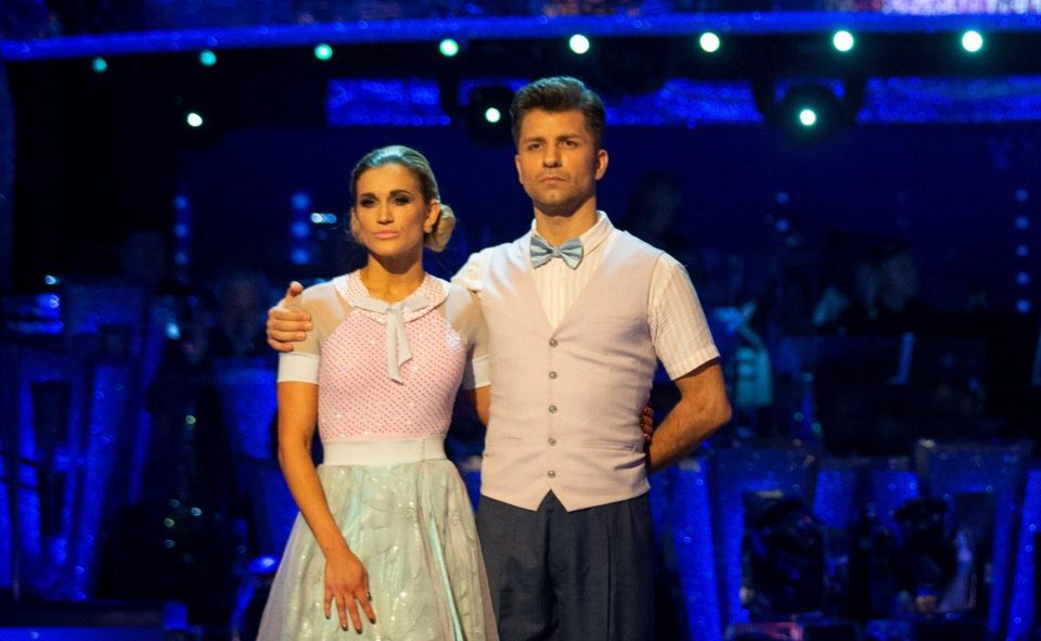  Ashley Roberts and partner Pasha looked glum when told they'd be competing in the dance off again