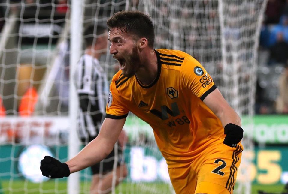  Matt Doherty scored a dramatic late winner for Wolves against Newcastle