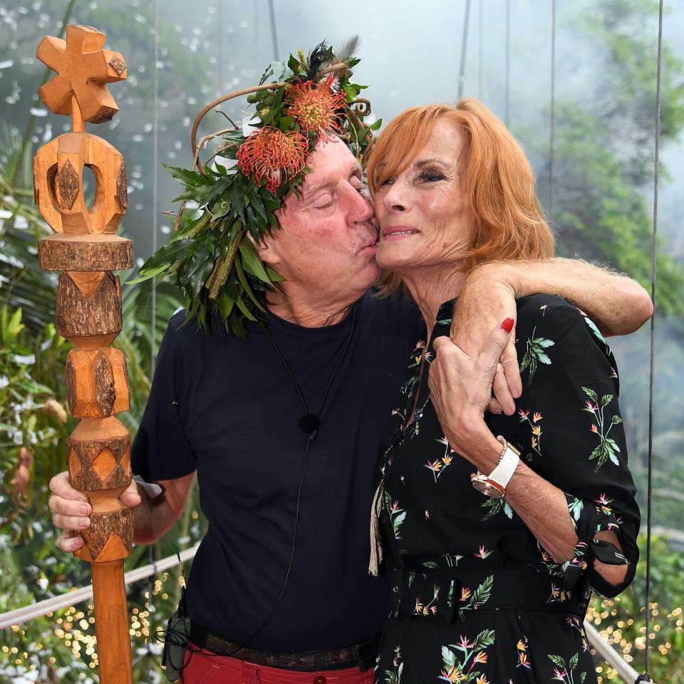  Harry Redknapp was crowned winner and got to kiss his wife Sandra on the bridge