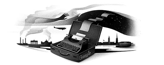  Today's Google Doodle has been created to celebrate the 127th anniversary of Nelly Sachs' birth