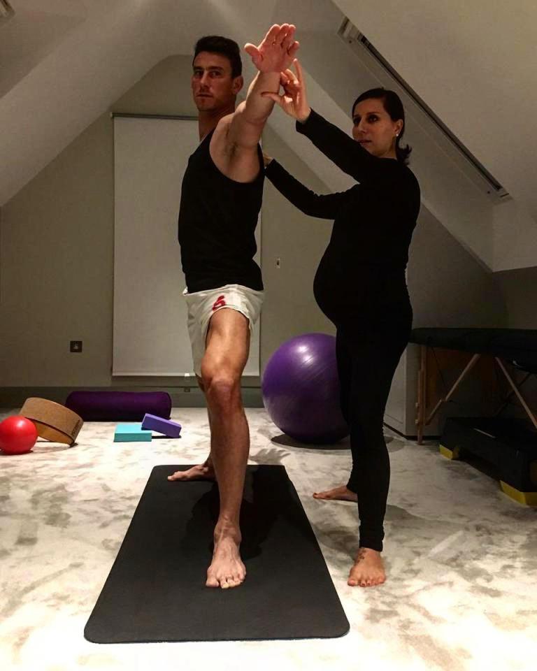  Sharon was a big part of Koscielny coming back to fitness last month - thanking her on social media