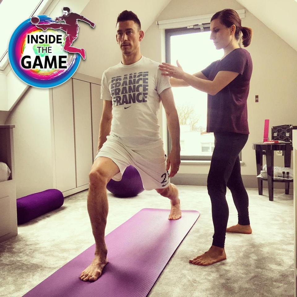  Football Yoga instructor Sharon Heidaripour has helped the likes of Arsenal captain Laurent Koscielny get over injury