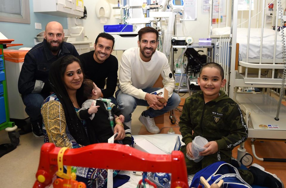  Cesc Fabregas could be leaving Chelsea in January - but decided on spreading some festive cheer