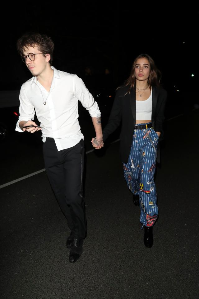  Hana and Brooklyn were seen hand-in-hand while leaving a party