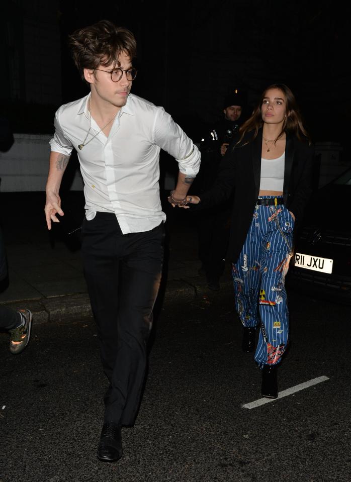  Brooklyn and Hana were pictured leaving a party together last week