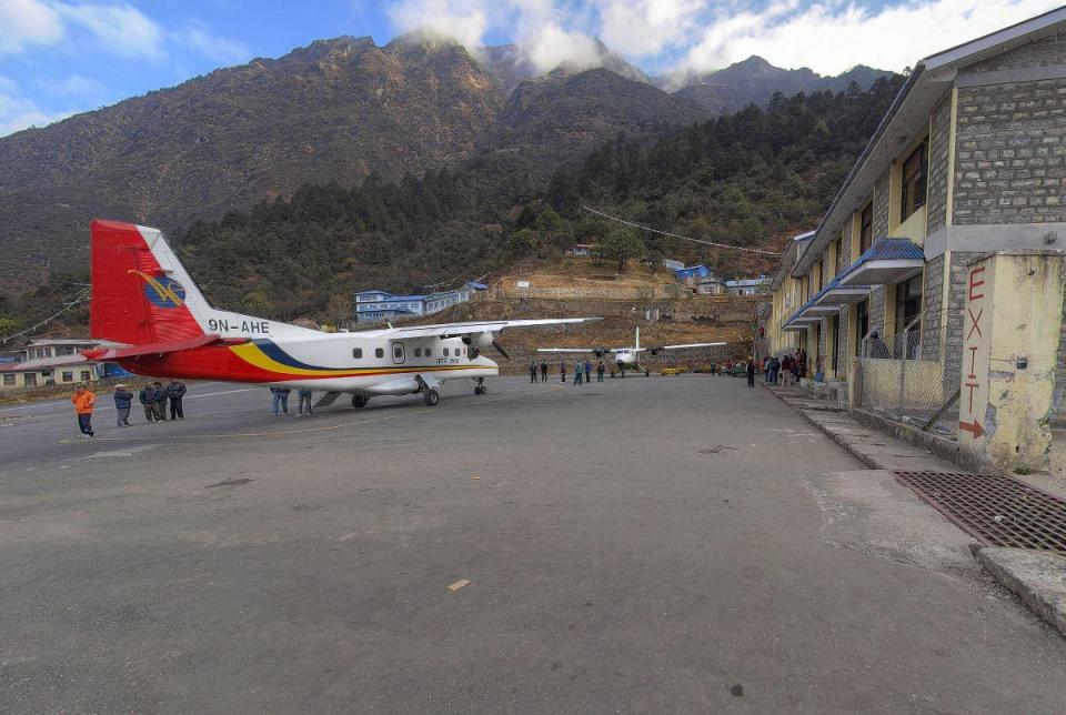  There's a 2,000 foot drop at the end of the airport's runway