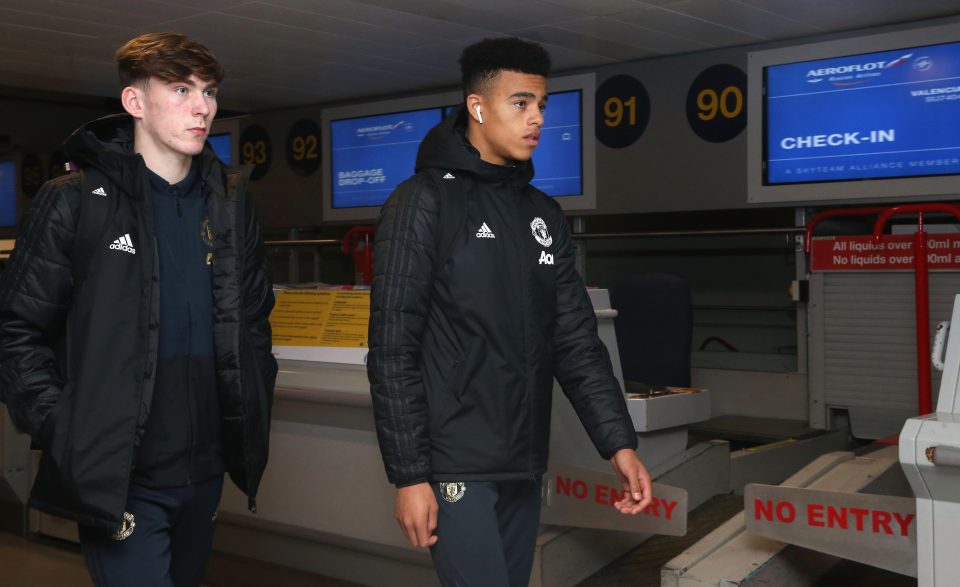  Greenwood, right, arrives in Valencia where he'll start on the bench