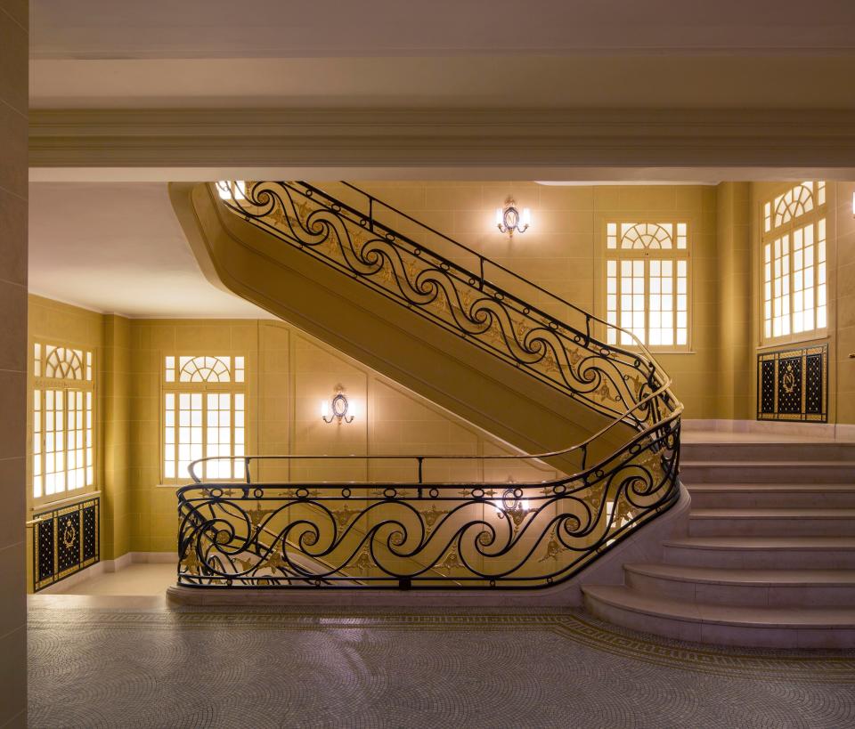  The hotel is famed for its stunning staircase