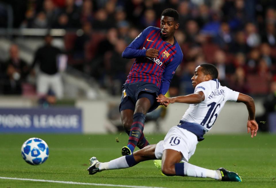  Dembele scored a stunning solo goal against Tottenham on Tuesday to make up for it