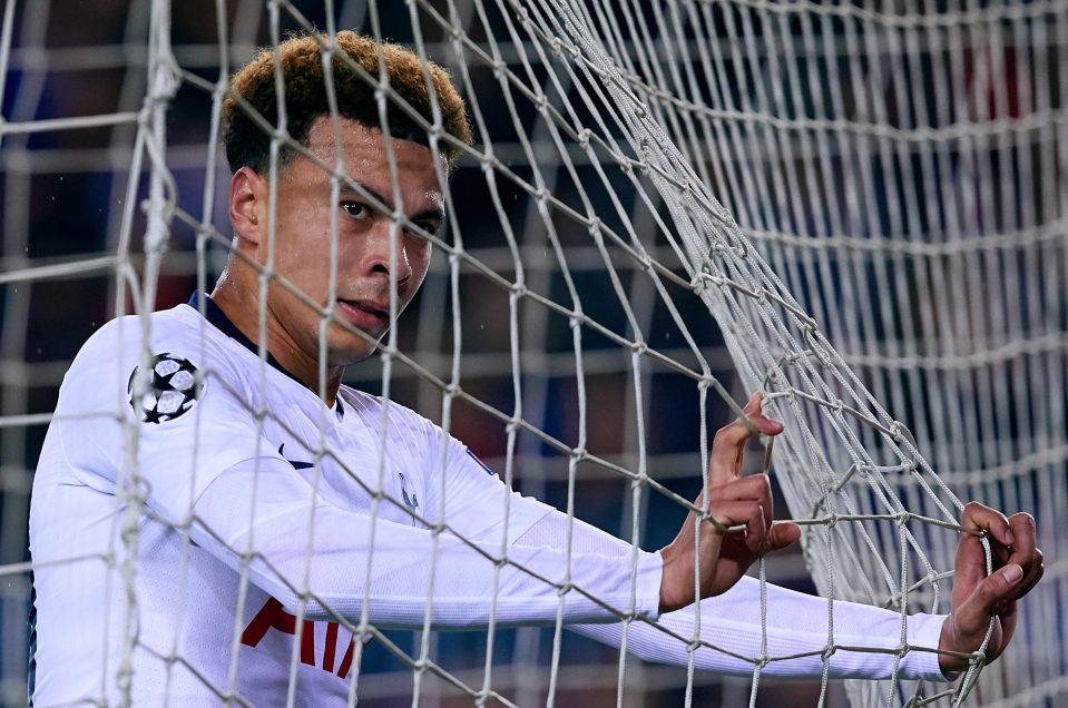  It was a frustrating night for Spurs star Dele Alli